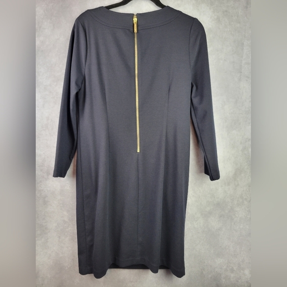 Michael Kors Long sleeve Navy Blue thick material office Career Women's dress M - Picture 4 of 11